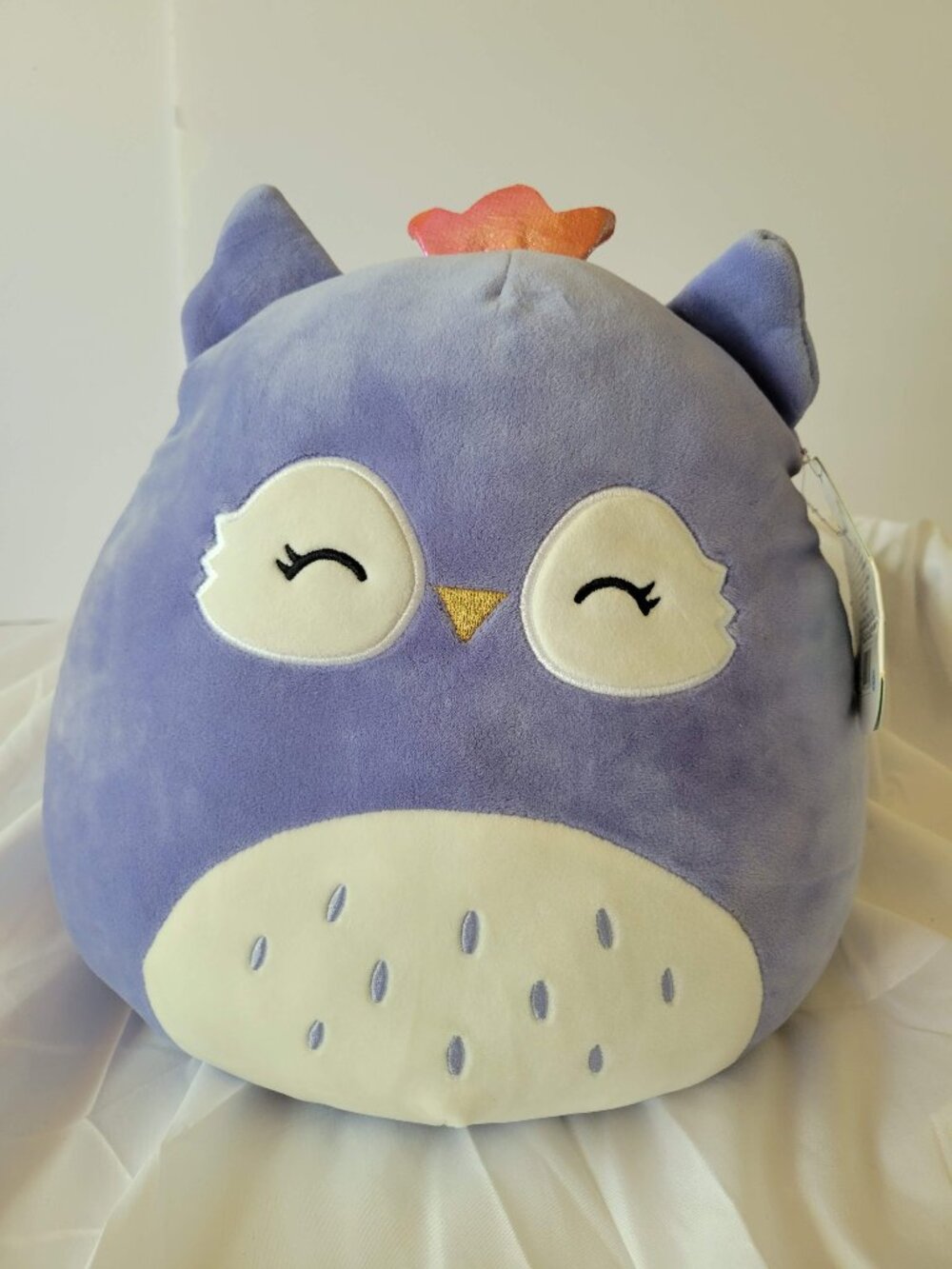 Fania the Purple Owl Squishmellow Plush Kellytoy 12" NWT